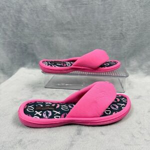 Marilyn Monroe Womens 9 Pink Slipper Flip Flop Padded Thong XO Lip Print McBling